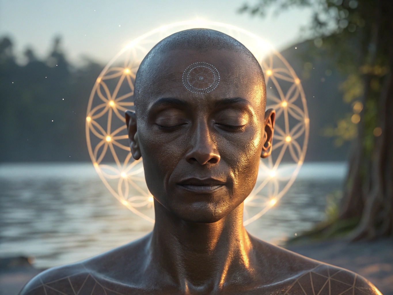 Person i dyb meditativ tilstand