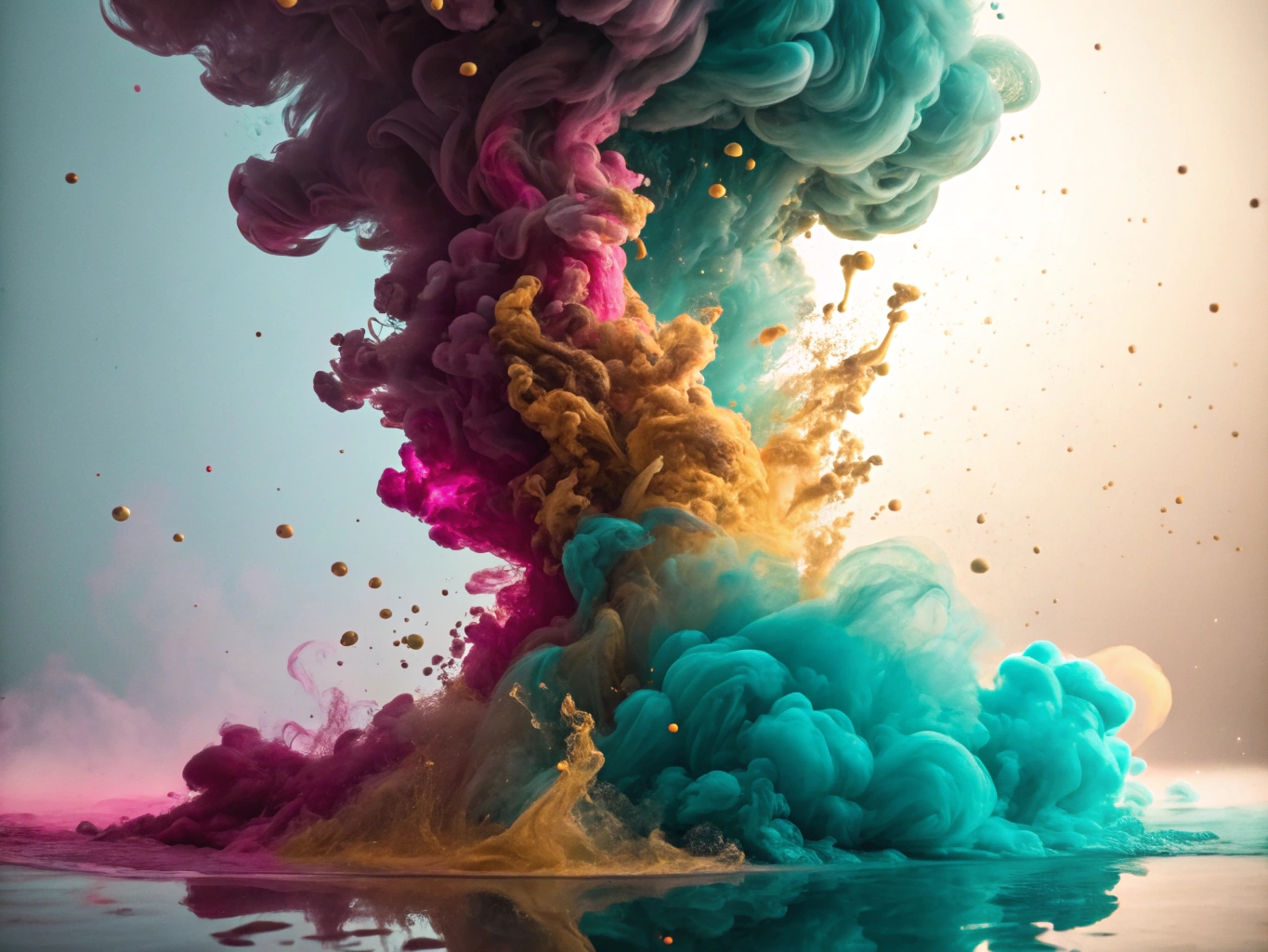 Farverig abstrakt visualisering